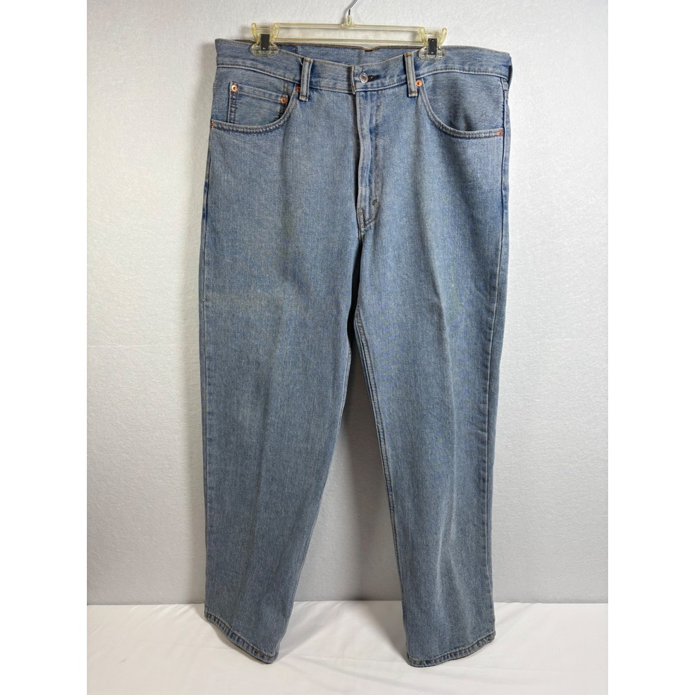 Levi's 550 Relaxed Fit Jeans Mens 36x30 Blue Cotton Denim Tapered Classic Trendy